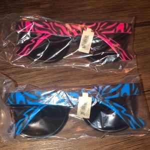 2 pack 80s inspired fashion sunglasses